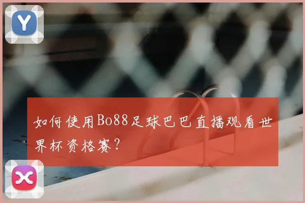 如何使用Bo88足球巴巴直播观看世界杯资格赛？